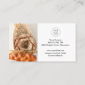 Code QR photo carte de visite de boulangerie avec  (Dos)
