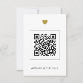 Code QR pour invitation de mariage moderne et écon (Devant)