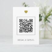 Code QR pour invitation de mariage moderne et écon (Debout devant)