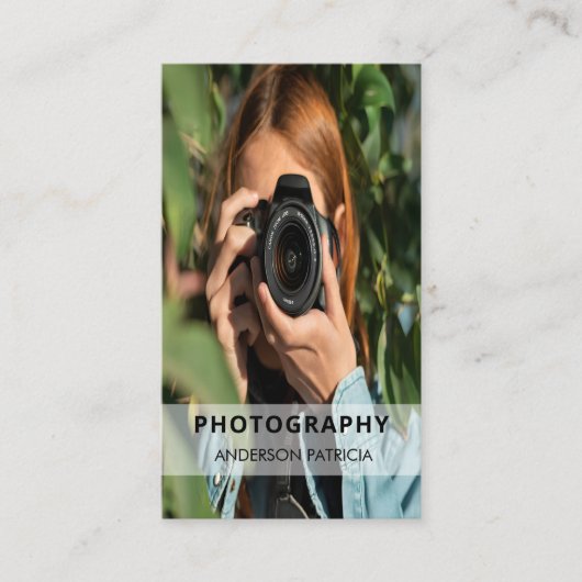 Code QR professionnel Carte de visite photo comple (Devant)