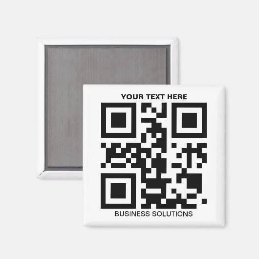 Code QR promo personnalisé Magnet (Recto/Verso)