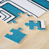 Code QR - Puzzle bleu violet (Côté)