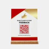 Code QR Red Gold Commentaires des clients (Recto)