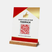 Code QR Red Gold Commentaires des clients (Angle)