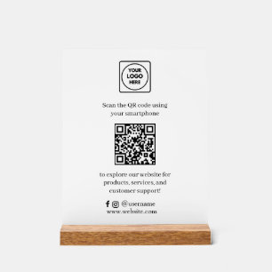 Code QR Réseaux Sociaux Scannez-Moi Entreprise p