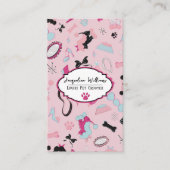 Code QR Rose Féminin Cartes de visite pour Toilett (Devant)