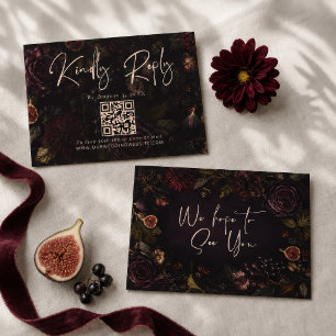 Code QR RSVP Floral Botanique Bourgogne Lunatique