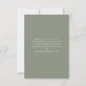 Code QR RSVP Mariage Arbres Rustiques Vert Sauge (Dos)