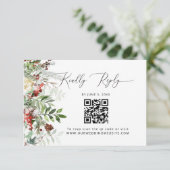 Code QR RSVP Mariage Evergreen (Debout devant)