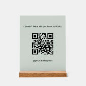 Code QR Sage Vert de Réservation d'Esthéticienne (Recto)