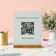 Code QR Sage Vert de Réservation d'Esthéticienne