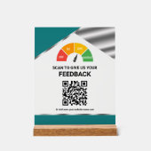 Code QR sans contact Commentaires clients Sarcelle (Recto)