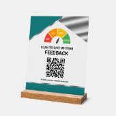 Code QR sans contact Commentaires clients Sarcelle (Angle)
