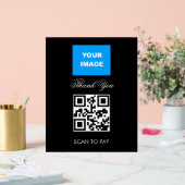 Code QR sans contact Scannable Menu Logo Blanc (Mariage)