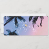 Code QR Save the Date Carte d'embarquement Palm Be (Dos)