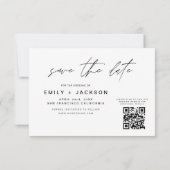 Code QR - Save the Date Modern 3 Photo Elegant (Dos)