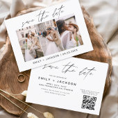 Code QR - Save the Date Modern 3 Photo Elegant