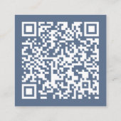 Code QR Scan pour RSVP Carte Dusty Blue (Dos)
