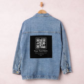 Code QR scannable moderne | Noir Blanc & Gris (Hangar)