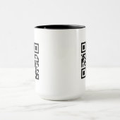 Code QR Seulement 15 oz Combo Mug (Centre)