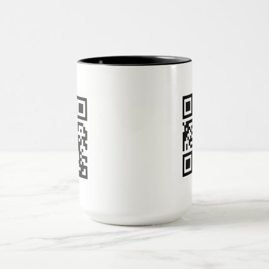 Code QR Seulement 15 oz Combo Mug (Centre)