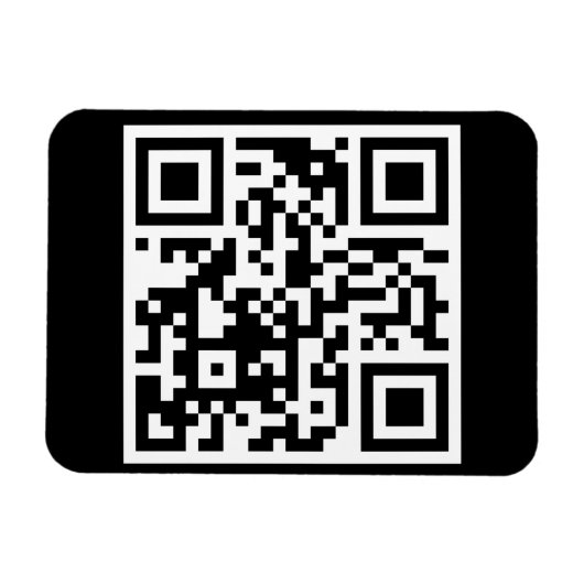 Code QR seulement Magnet photo flexible (Horizontal)
