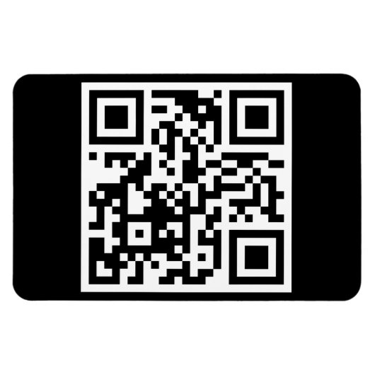 Code QR seulement Magnet photo flexible (Horizontal)