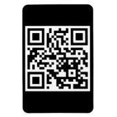 Code QR seulement Magnet photo flexible (Vertical)
