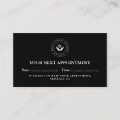 Code QR simple et élégant et carte de rendez-vous  (Devant)