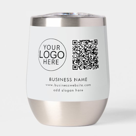 Code QR simple logo d'entreprise pour les événemen (Avant)