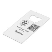Code QR simple minimal ajouter logo texte médias s (Devant Angle)