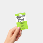 Code QR simple moderne néon vert pour badge d'iden (Manuel / portable)