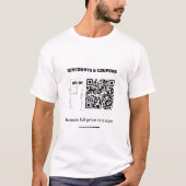 Code Qr - Stick Figure Tshirt - Remises & Coupons (Devant)