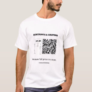 Code Qr - Stick Figure Tshirt - Remises & Coupons