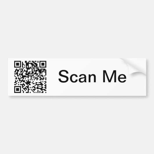 Code QR - Sticker pare-chocs (Devant)