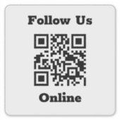 Code QR sur un autocollant (Devant)