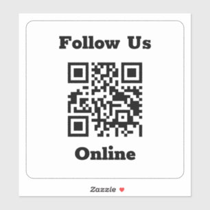 Code QR sur un autocollant