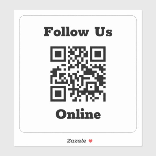 Code QR sur un autocollant (Feuille)