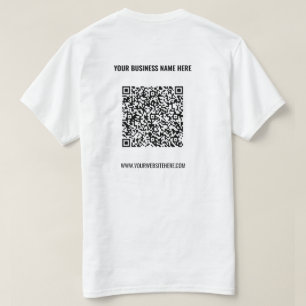 Code QR T-Shirt Texte personnalisé - Promotion pro