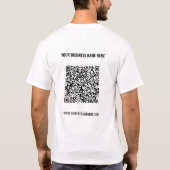 Code QR T-Shirt Texte personnalisé - Promotion pro (Dos)