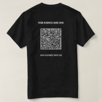 Code QR T-Shirt Texte personnalisé - Société promo