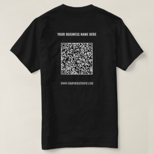 Code QR T-Shirt Texte personnalisé - Société promo