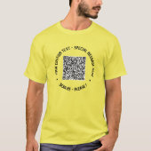 Code QR T-Shirt Texte personnalisé Votre cadeau sp (Devant)