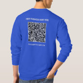 Code QR T-Shirt Votre Nom D'Entreprise Information (Dos)