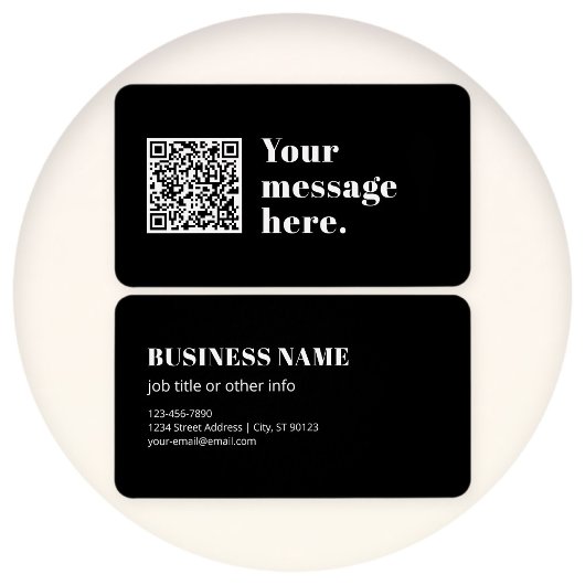 Code QR téléchargé et texte rétro modifiable