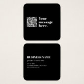 Code QR téléchargé et texte rétro modifiable (Devant & derrière)