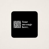 Code QR téléchargé et texte rétro modifiable (Devant)