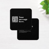 Code QR téléchargé et texte rétro modifiable (Bureau)