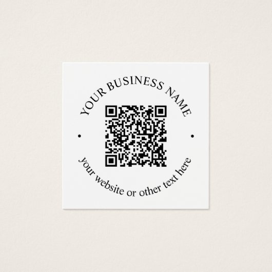 Code QR téléchargé Plus Texte circulaire modifiabl (Devant)