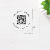 Code QR téléchargé Plus Texte circulaire modifiabl (Bureau)